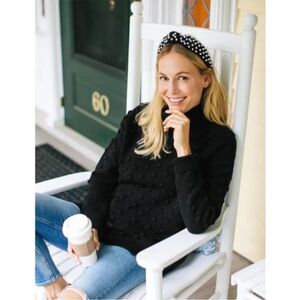 Tuckernuck Alice Popcorn Cowl Neck Sweater - Black S